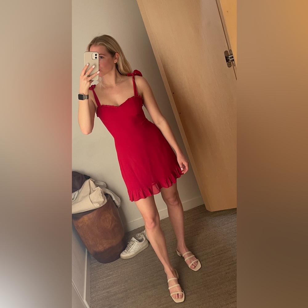 Red Reformation Christine dress mini